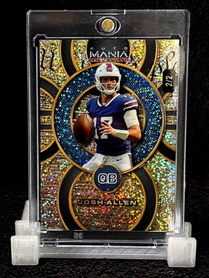 #ad #ad 2024 JOSH ALLEN 2 2 • RARE SHORT RUN • SPARKLE HOLO FOIL • WILD CARD AUTO MANIA $200.00