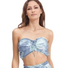 Roxy Women’s Tie-Dye Ruched Island Hops Halter Tube Top Size S