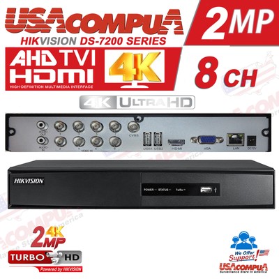 Hikvision 08 Ch Dvr 4k Ds 78hghi F1 N Hard Drive Optional Hd 1080p Turbohd Ebay