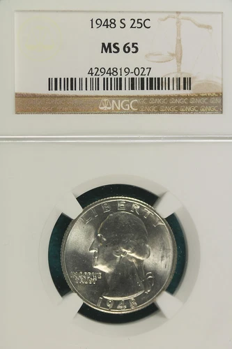 1948-S NGC MS65 Washington Quarter!! #A2184