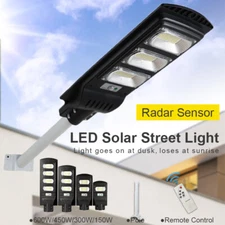 LED Solar Street Light with Remote Control with Pole for Garden Waterproof IP65