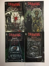 Drawing Blood: Spilled Ink #1, #2, #3, #4 - Complete cover B set - Kevin Eastmen