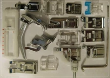 Premium High Shank Presser Feet Kit Janome, Baby Lock, Pfaff, Viking - 16 Pieces