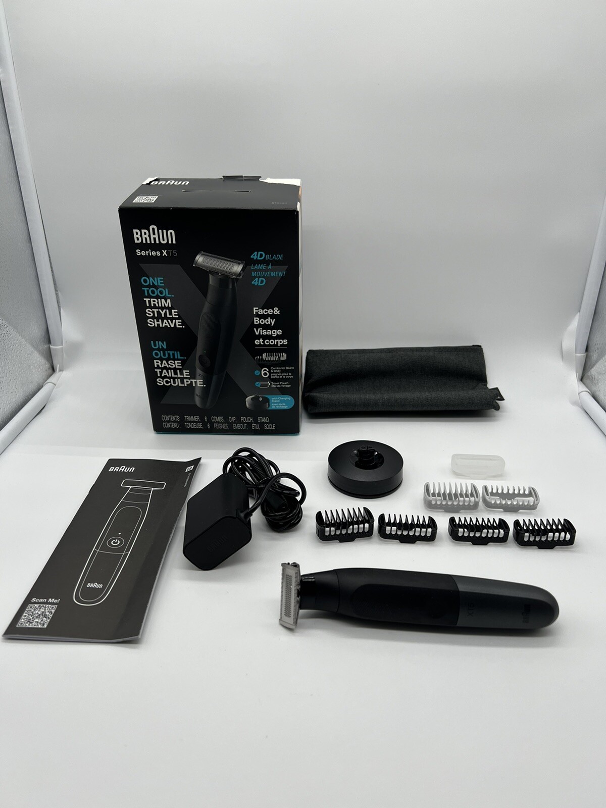 Braun Series XT5 5300, Hybrid Electric Mens Trimmer for Face & Body ( R2(22)