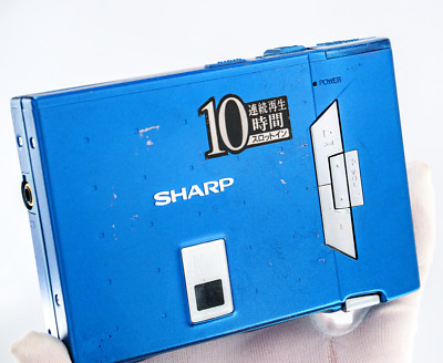 Sharp MD-SS70-A Blue MiniDisc MD Player - Tested [DEMO / PLAYS] [555]