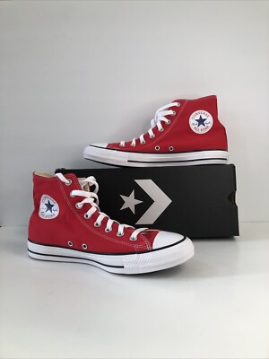 Converse Chuck Taylor All Star Red High Top Shoes Canvas Men s 8.5 Women s 10.5