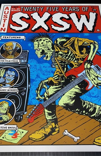 FRANK KOZIK - TWENTY-FIVE YEARS OF SXSW - S&N POSTER - AP - Picture 2 of 4