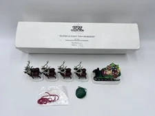 Department 56 Heritage Village Collection "Sleigh & Eight Tiny Reindeer"