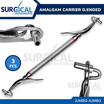 3 Pcs Amalgam Carrier Double-Ended Jumbo / Jumbo with Color Bands German Grade