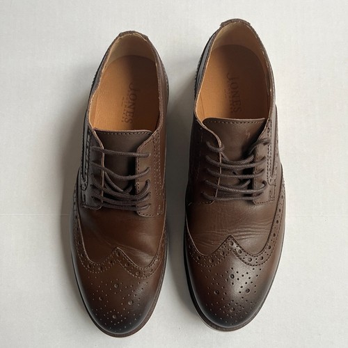 Jones Bootmaker Shoes Lingfield Brogue Oxfords Mens 8.5 US 42 EU Brown Leather - Picture 4 of 13