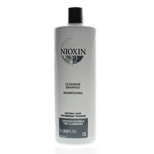 Nioxin System 2 Cleanser Shampoo, Fine Hair 33.8 Oz/1 Liter