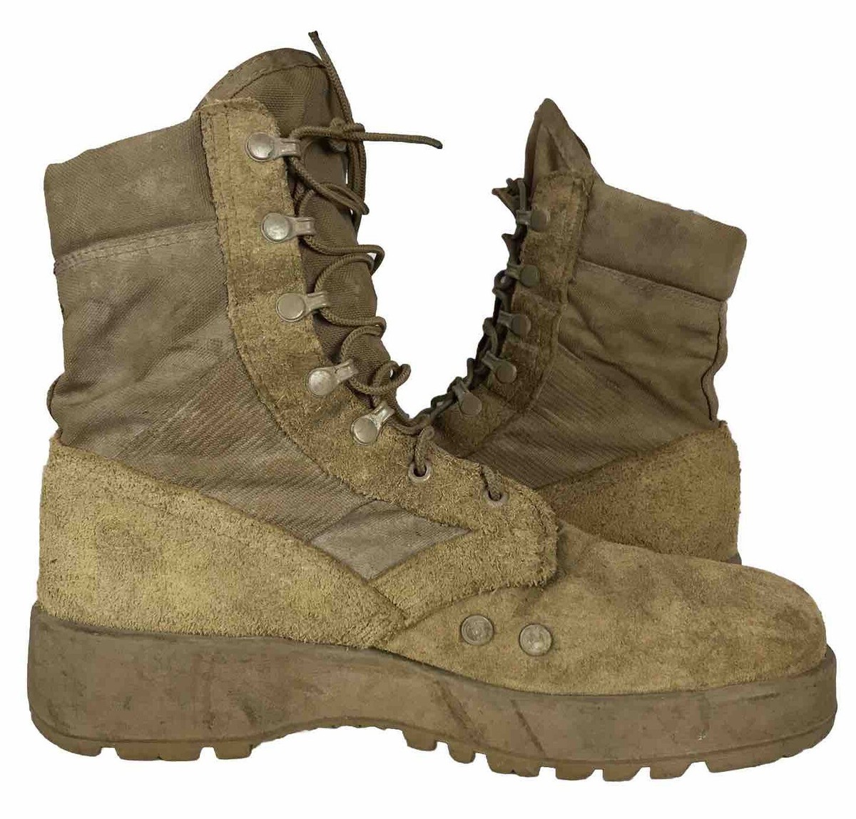 Vibram Hot Weather Army Combat Boots Khaki Coyote Size 10.5R