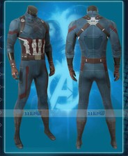 Avengers 3 Infinity War Captain America Cosplay Costume Jumpsuit Gloves Outfit