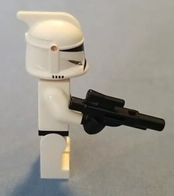 Lego Star Wars Clone Wars Phase 1 Clone Trooper Minifigure With Blaster, 7676