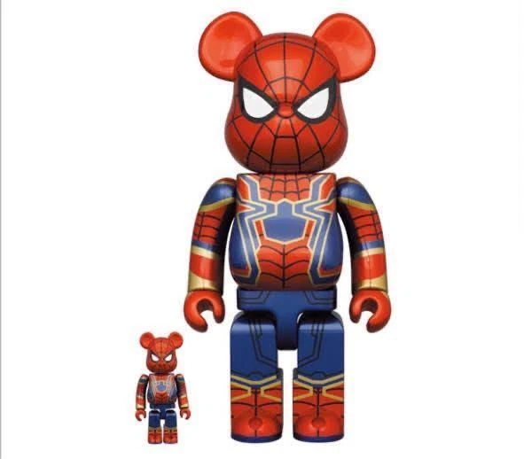 BE@RBRICK IRON SPIDER 100% & 400%