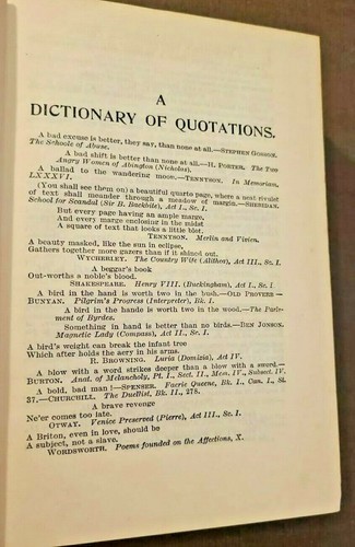 A Dictionary Of Quotations by Colonel Philip Hugh Dalbiac 1950 VTG Hardcover - 第 5/8 張圖片