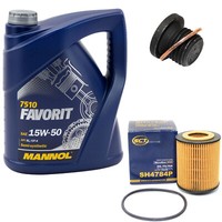 MotoröL ÖLfilter SH4784P 15W50 5Liter + ÖLablassschraube FüR Audi A6 Avant 4F5