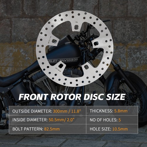Enforcer 11.8" Front Brake Rotors Bolts for Harley Touring Road Glide 2009-2023 - Picture 6 of 6