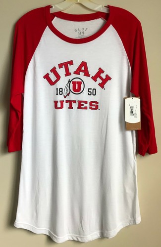 New $36 NCAA Women's T-shirt Half Sleeve White and School Color Ladies Tee Shirt - Picture 39 of 43