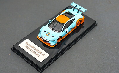 1/64 Honda NSX CONCEPT-GT GT500 Race Car Gulf Version Diecast Car