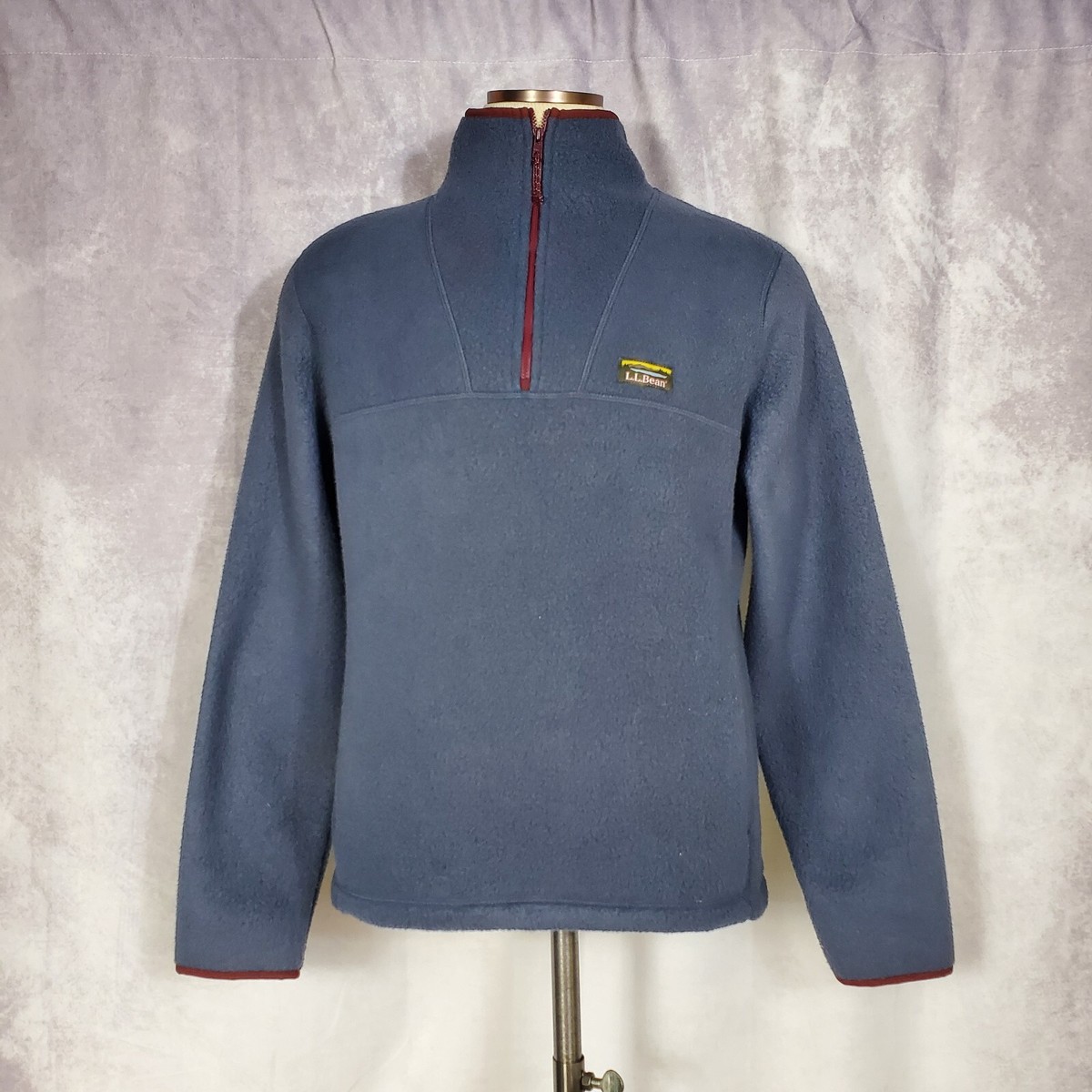 Ll Bean Quarter Zip Flannel LL Bean 100% Cotton Sweater Quarter