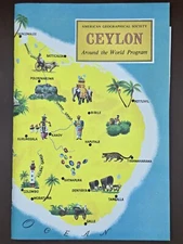 CEYLON-Around The World Program-American Geographical Society 1966