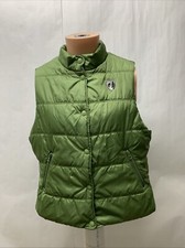 American Eagle Vest Puffer youth XXL Green Snaps Zipper Pockets Lined