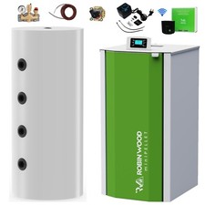 Kit completo riscaldamento a pellet / caldaia a pellet 18 kW - impianto pellet RW MiniPellet A++