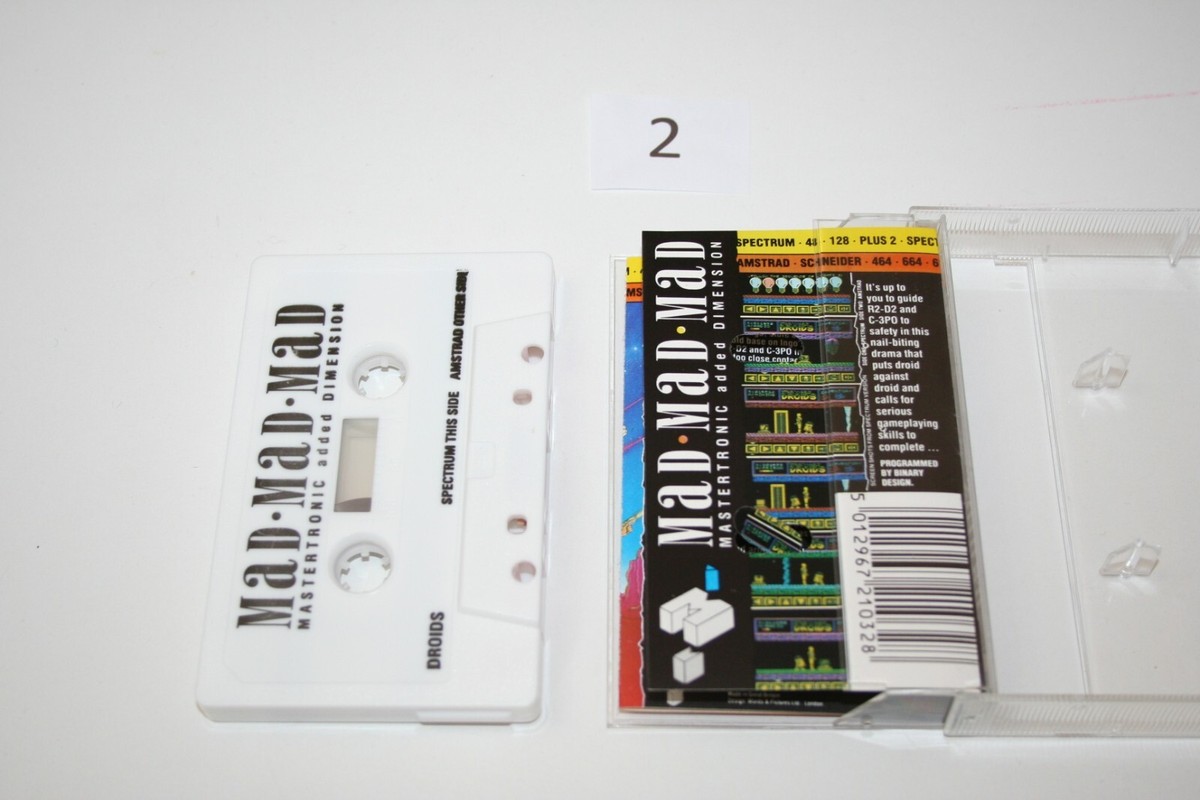 ZX Spectrum Game Tape - Star Wars Droids : Mastertronic - Amstrad