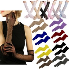 Women Protection Long Stretchy Gloves Sleeves Mittens Seamless Wedding Pantyhose