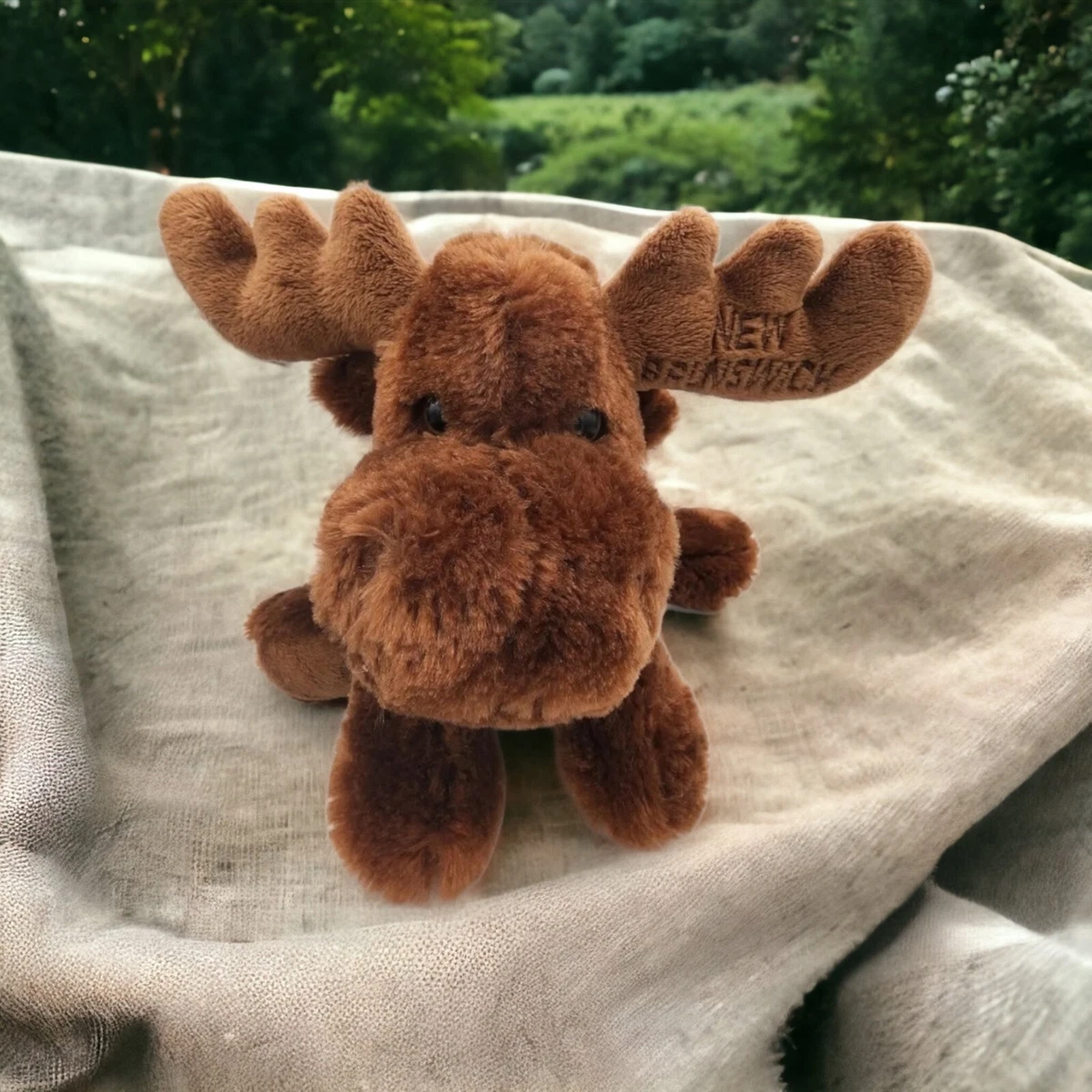 New Brunswick Plush Moose Mom Baby Woodland Stuffed Animal 14