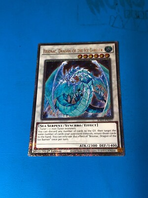 Yugioh Quarter Century Rare Brionac, Dragon Of The Ice Barrier RA03-DE227 1st Ed