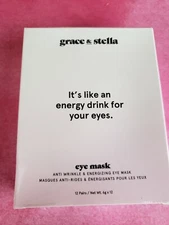 Grace and Stella Anti Wrinkle and Energizing Eye Mask 12/Pairs Brand New 