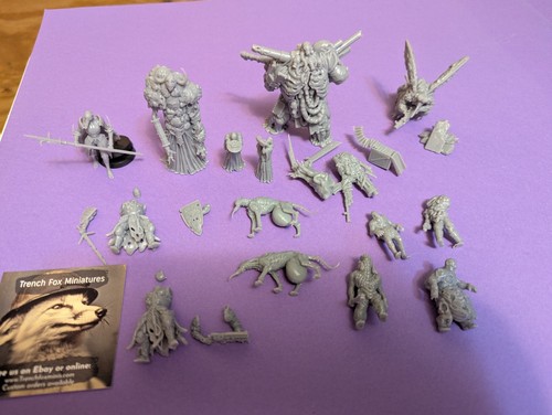 Comp With Trench Crusade - The Black Grail - ABS Resin V-Fast Ship + bases