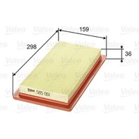 Valeo Luftfilter Filtereinsatz Passend FüR Fiat Punto 1.7 TD Uno 70 585061