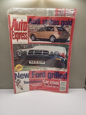 Vintage Auto Express Magazine May 1996 Issue 398 New and Sealed Car Magazine