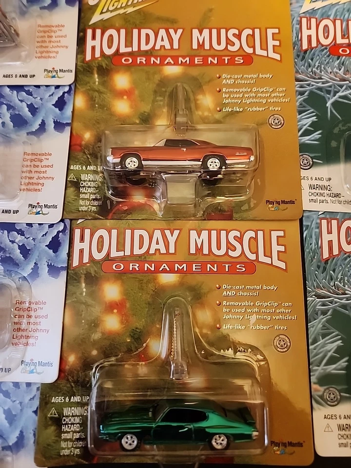 Johnny ⚡️ LOTE de 8 coches clásicos navideños podrían ser adornos con clip de agarre🔥 Foto 3 de 4