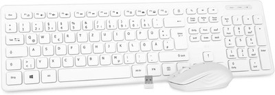 Rii Tastatur Maus Set kabellos, Funktastatur mit Maus, Wireless Keyboard and