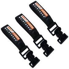 MELOTOUGH Glove Clips for Work Holders 3 PACK, Black-3 Pack