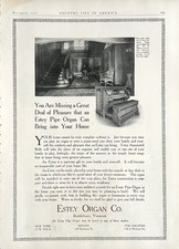 1916 Ad 9.75 X 14 Estey Organ Co Brattleboro VT Annotated Roll Pipe Organ