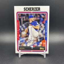 Max Scherzer 2025 Topps Archive 2005 Design #223 Toronto Blue Jays