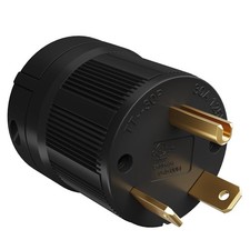 Elecan 30 Amp 125V RV Replacement Plug, NEMA TT-30P Extension Cord End Male Powe