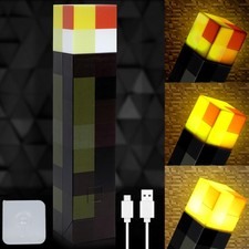 Torch Lamp with Wall Mountable - Torch Lamp, USB Rechargeable Night Light, Ha...