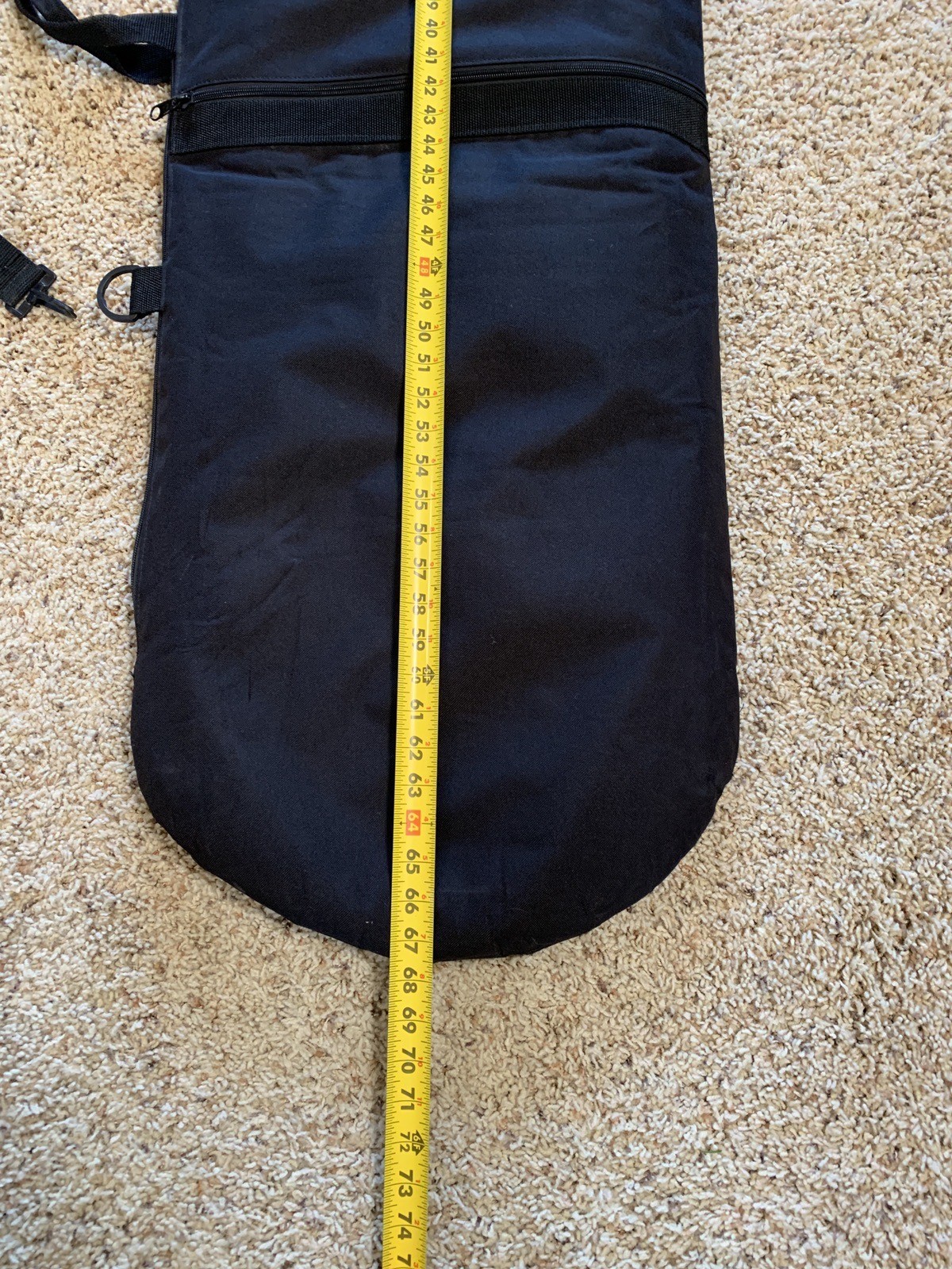 Padded Snowboard Bag 158cm Wide 65" Vintage Snowboarding Carry Case