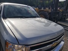 11 Chevrolet Silverado 1500 Ls 4.8l Hood Bonnet Silver Ggz 4dr Oem