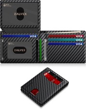 Wallet for Men Slim RFID Blocking Leather Credit Card Holder Wallet for 14 Cards