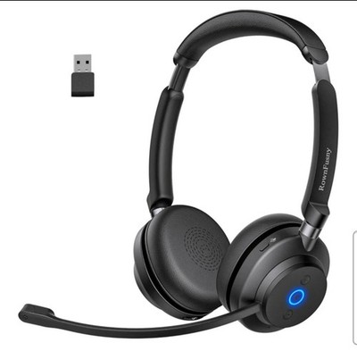Wireless Headset with Mic for Work, Bluetooth 5.3, Advanced Noise 