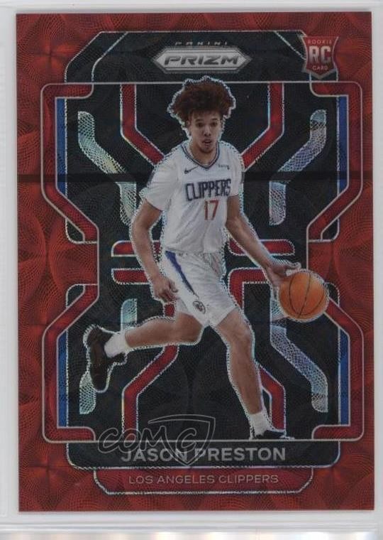 2021-22 Panini Prizm Choice Red Prizm /88 Jason Preston #327 Rookie RC