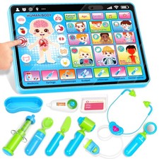 Doctor Kit for Girls Boys 1 Years Old, Interactive Doctor Tablet with Sound ...