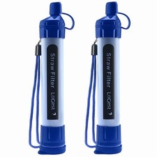 2 Pack Water Filter Straw - Water Purifying Device - Portable Personal Water Fil
